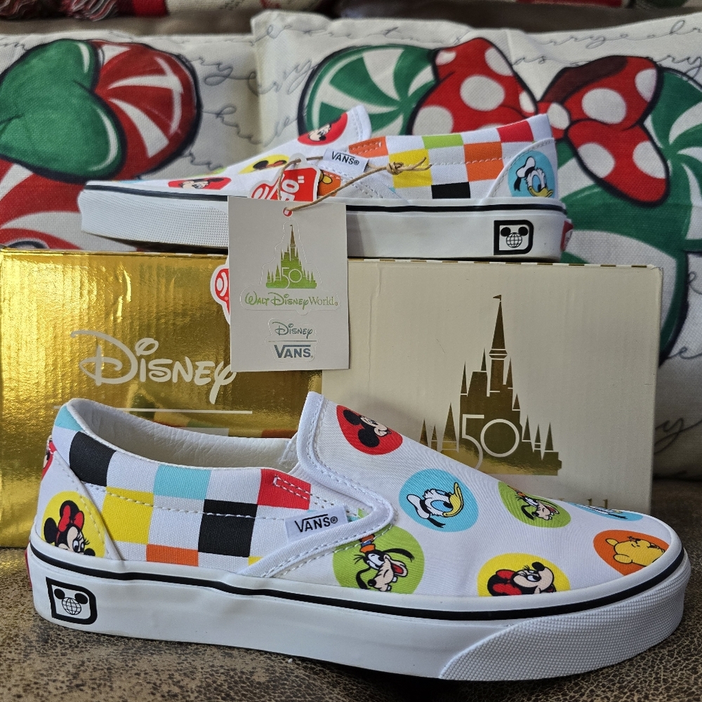 NIB!! Disney XVANS Walt Disney World 50th Anniversary LIMITED edition.